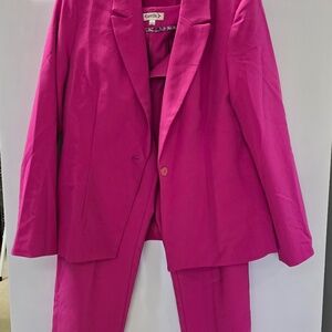 Hot pink pant suit size 14